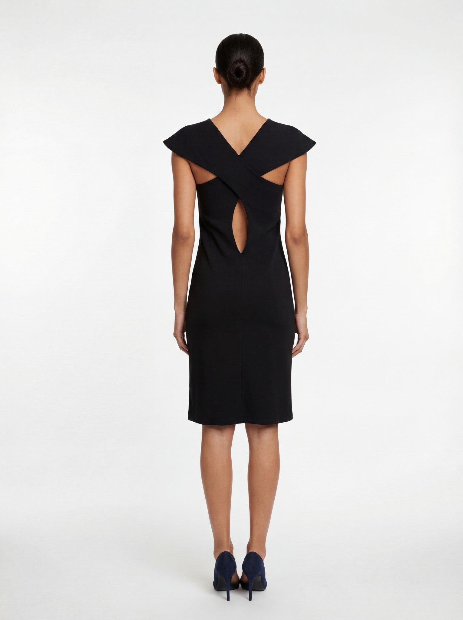 Black Open-Back Dress