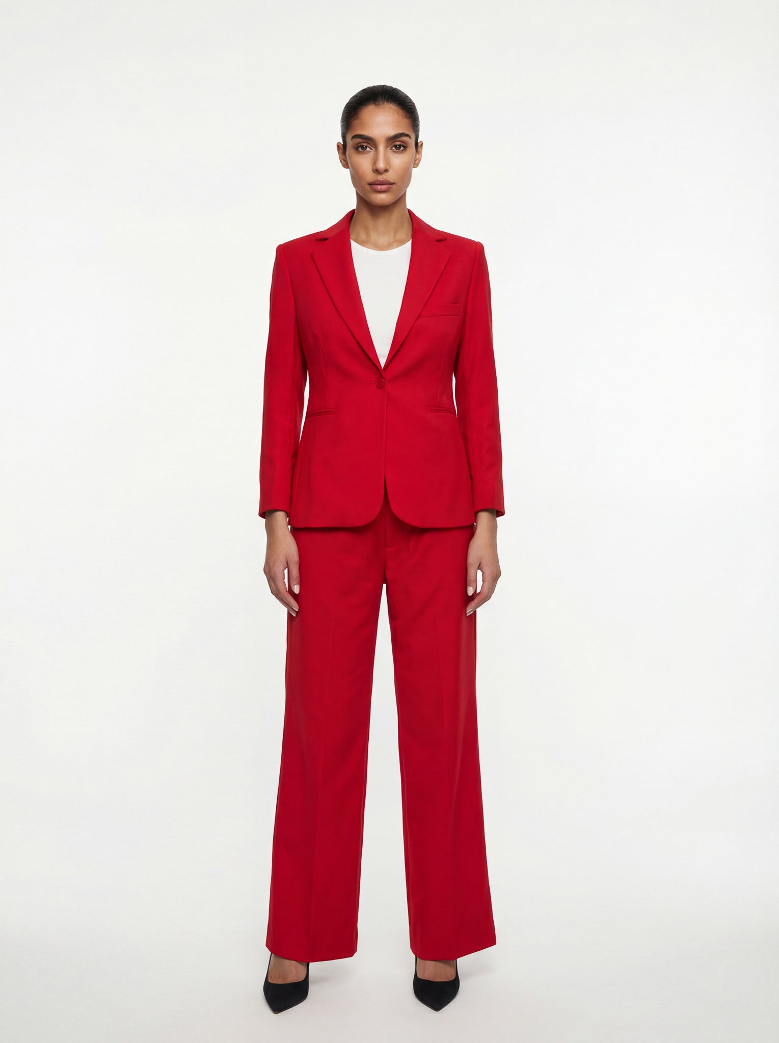 Red Power Suit