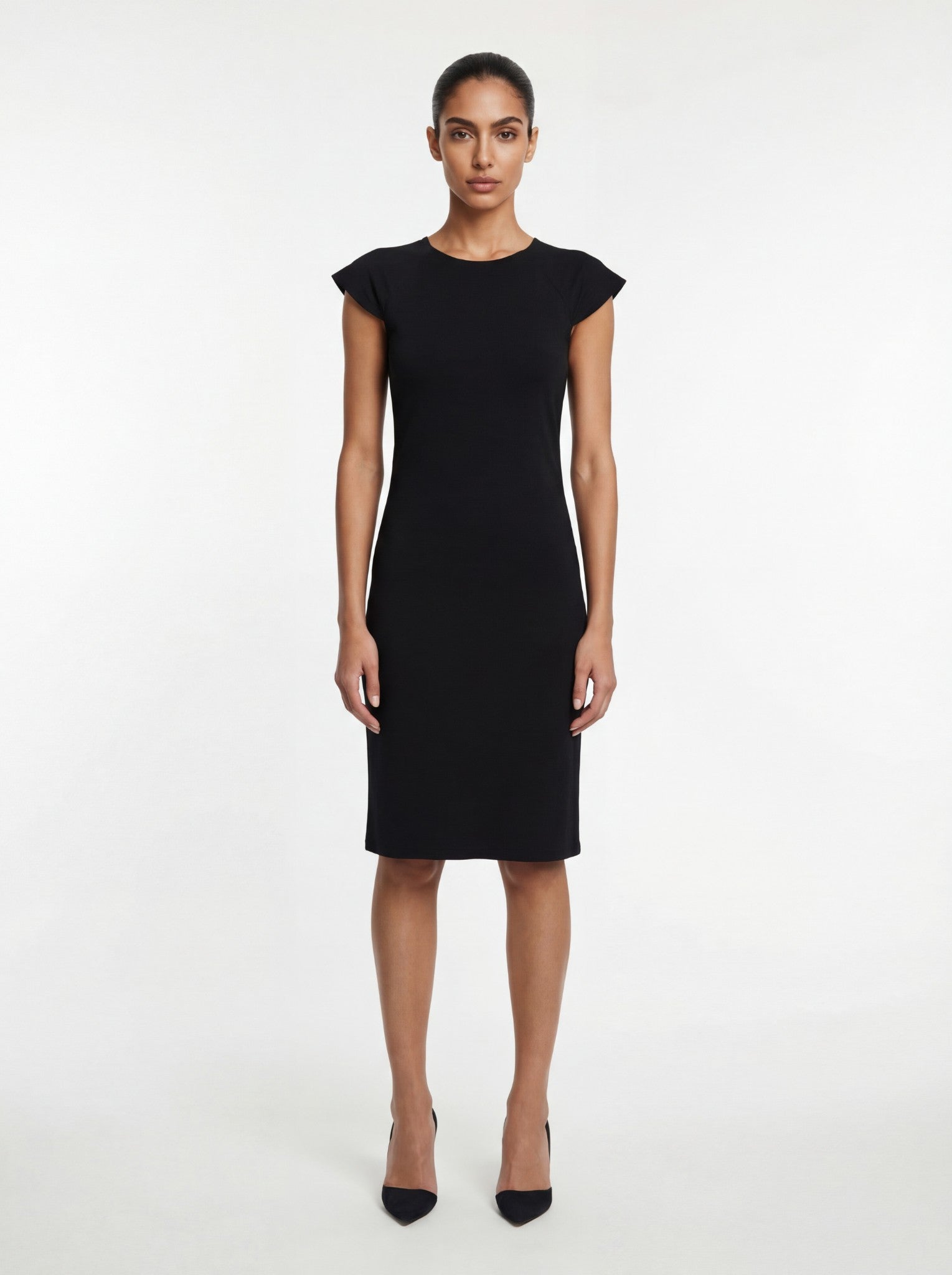 Black Open-Back Dress