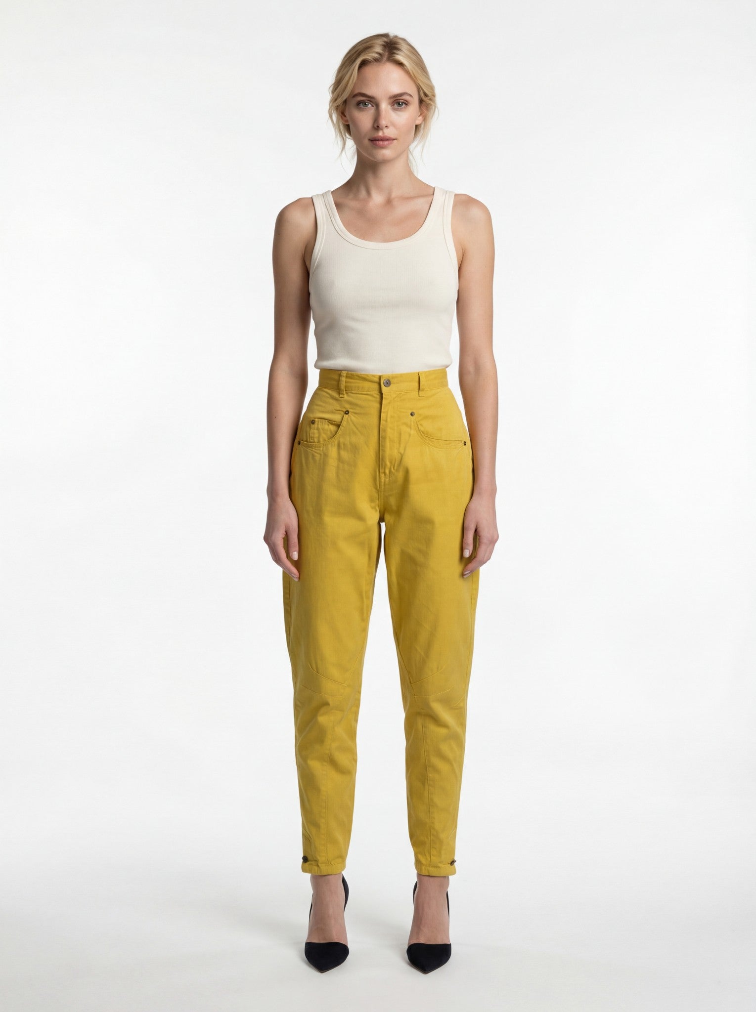 Mustard Cotton Pants
