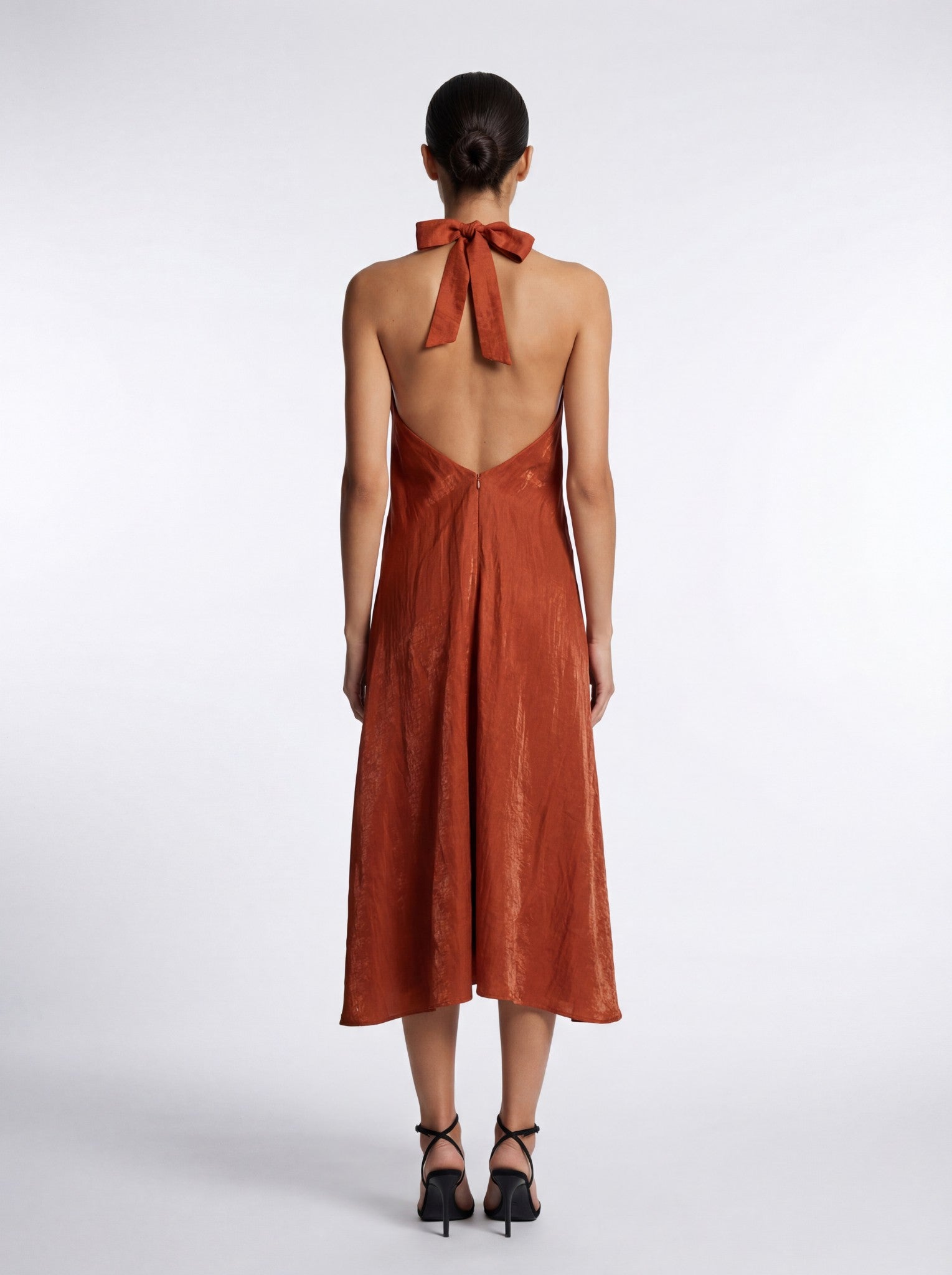 Rust Halter Dress