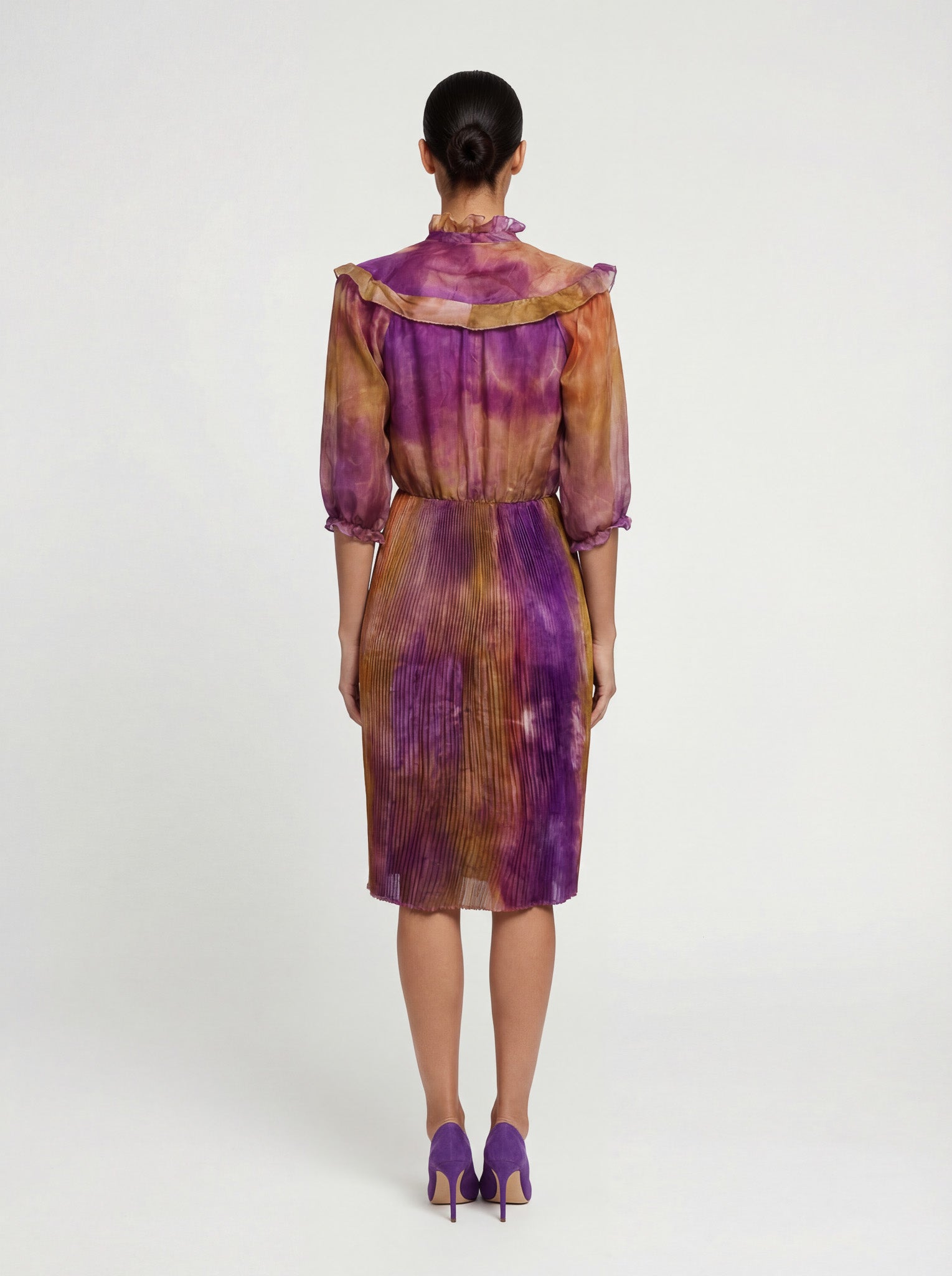 Sunset Pleated Dress